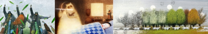 [사진자료2]2018안데르센상 수상자 이고르 올레니코프 (왼,가운데) The Jumblies, (오)The Lullaby Book.jpg